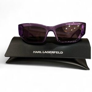 Karl Lagerfeld Violet Sunglasses. NWOT